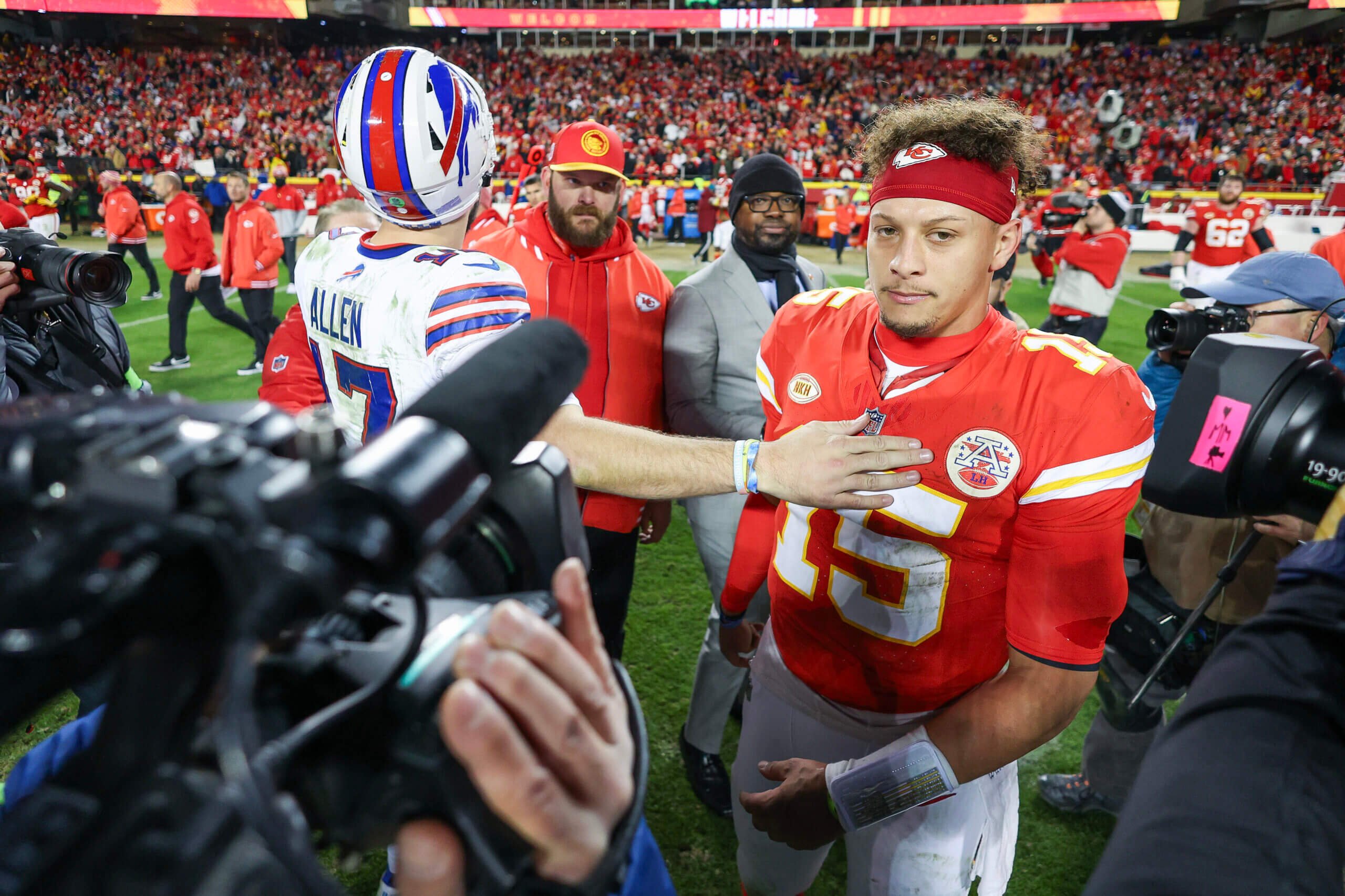 Featured image for Patrick Mahomes and Andy Reid Express Frustration with Referees in Chiefs' Loss to Bills