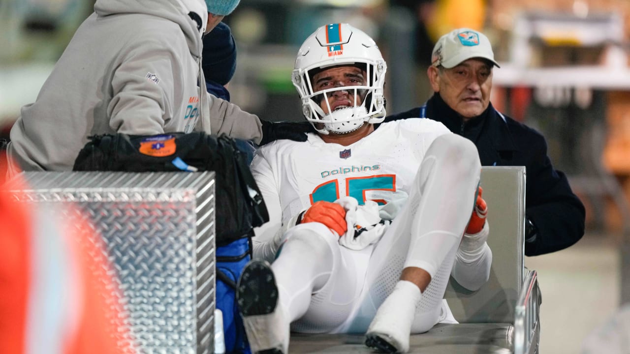 Featured image for "Dolphins LB Jaelan Phillips' Season Cut Short by Torn Achilles in Jets Victory"