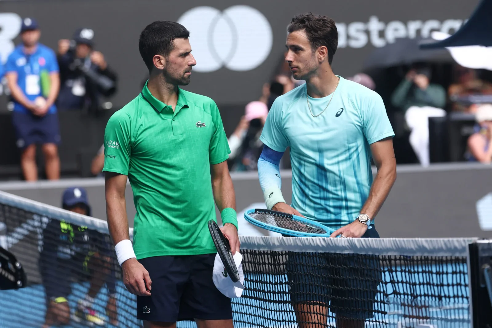 Djokovic advances to Australian Open semi after Musetti retires with groin injury