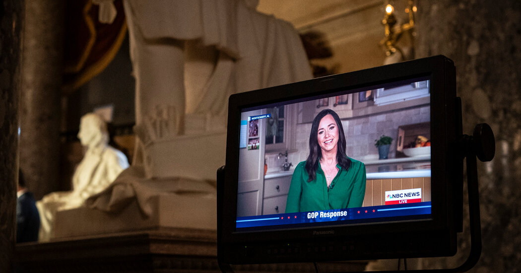 "Sen. Katie Britt Delivers Fiery GOP Rebuttal to Biden's State of the Union"