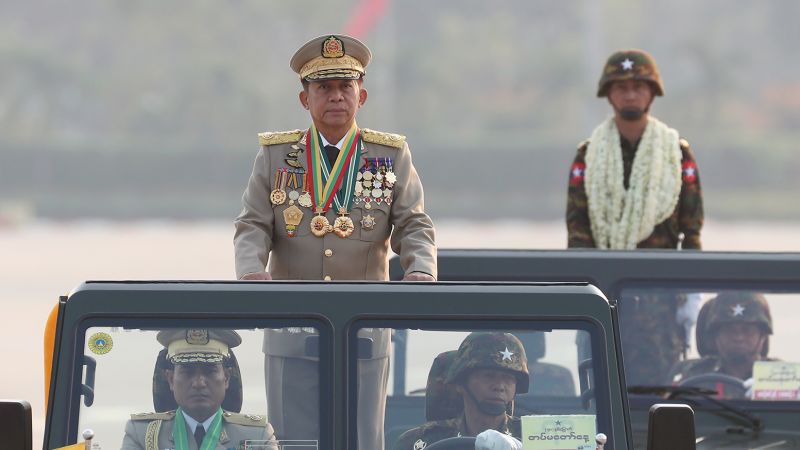 Myanmar military showcases strength and vows to crush opposition.