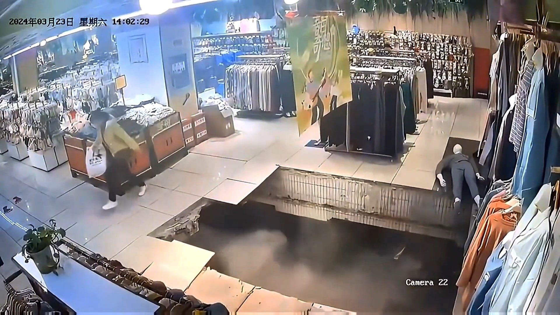 Featured image for Shopper Swallowed by Sinkhole in Chinese Mall