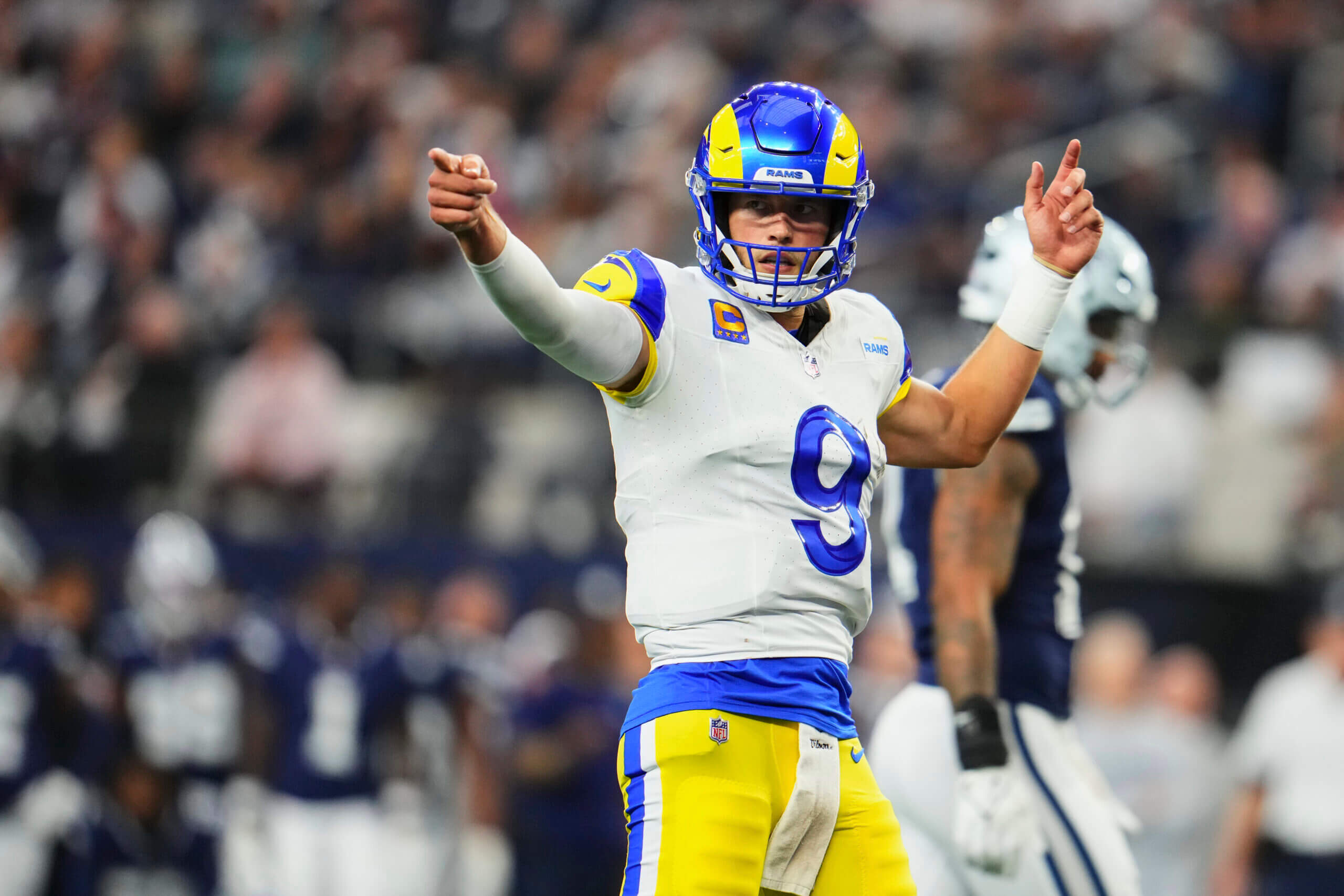 Featured image for Rams' QB Matthew Stafford's Uncertain Status Due to Thumb Injury