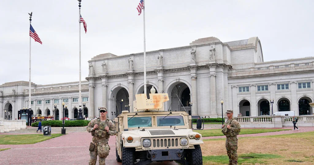 Featured image for National Guard vehicle crashes in D.C., driver ticketed for red light