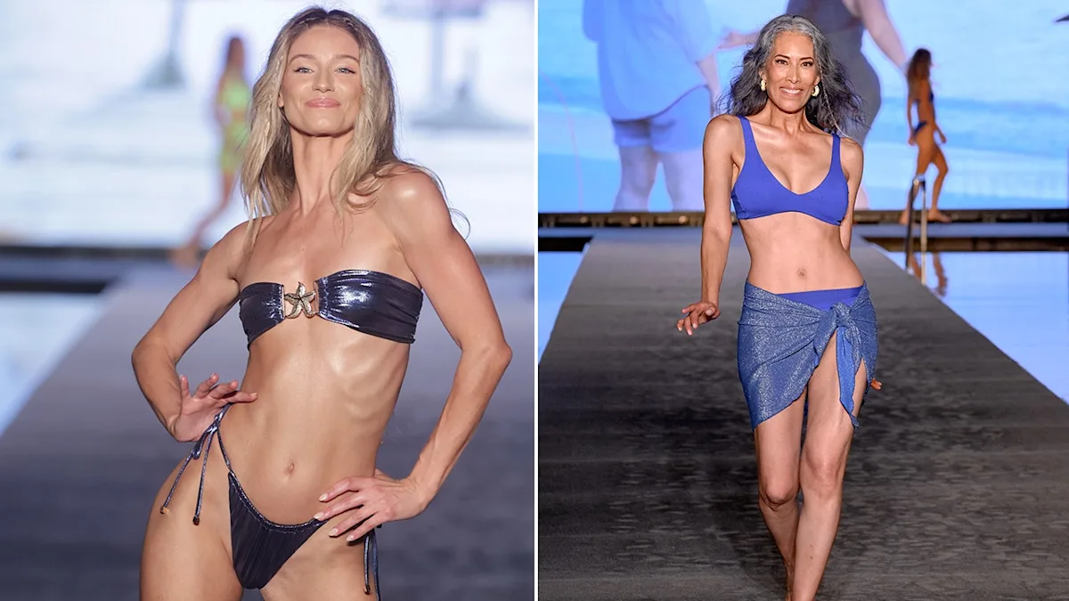 Featured image for "Broncos cheerleader and model debut curves at SI Swimsuit runway show during Miami Swim Week"