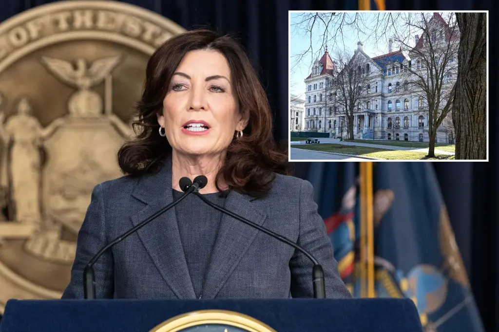 Featured image for NY lawmakers reject Hochul's proposals in budget fight.