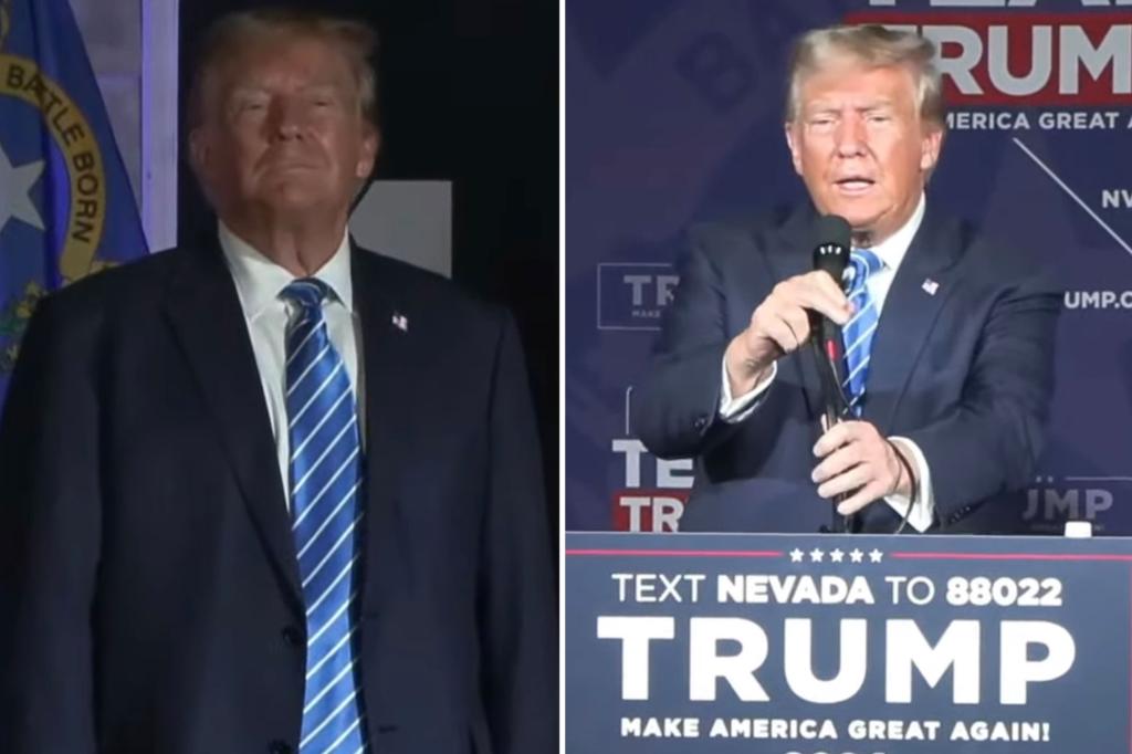"Trump Unleashes Fury on GOP Opponents and Biden at Las Vegas Rally"