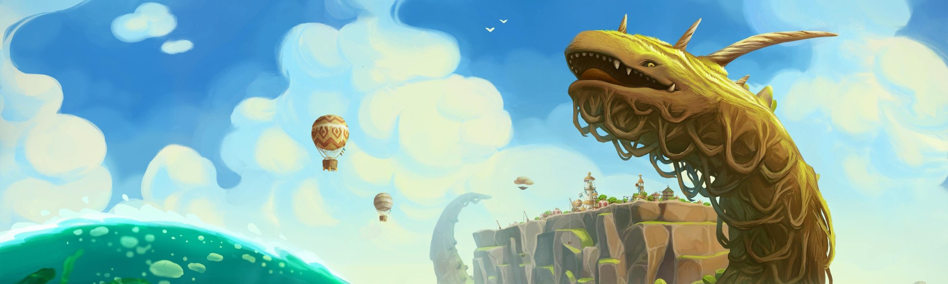 Featured image for The Wandering Village: A Dinosaur-Backed City Builder Now Available on Multiple Platforms