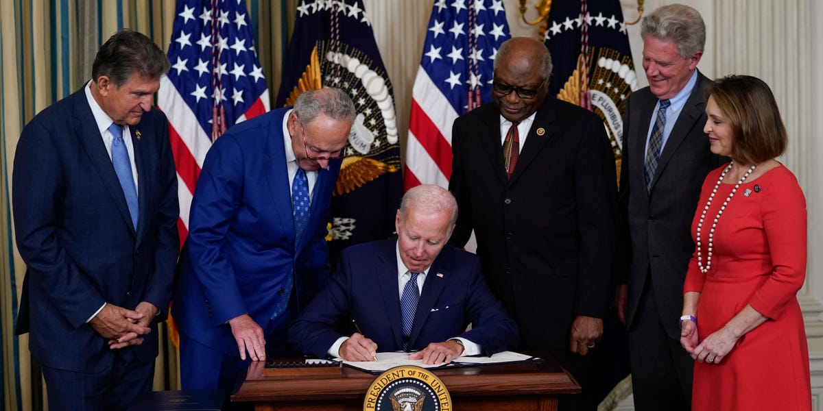 Featured image for "Manchin's Interpretation of Inflation Reduction Act Challenged by Biden Officials"