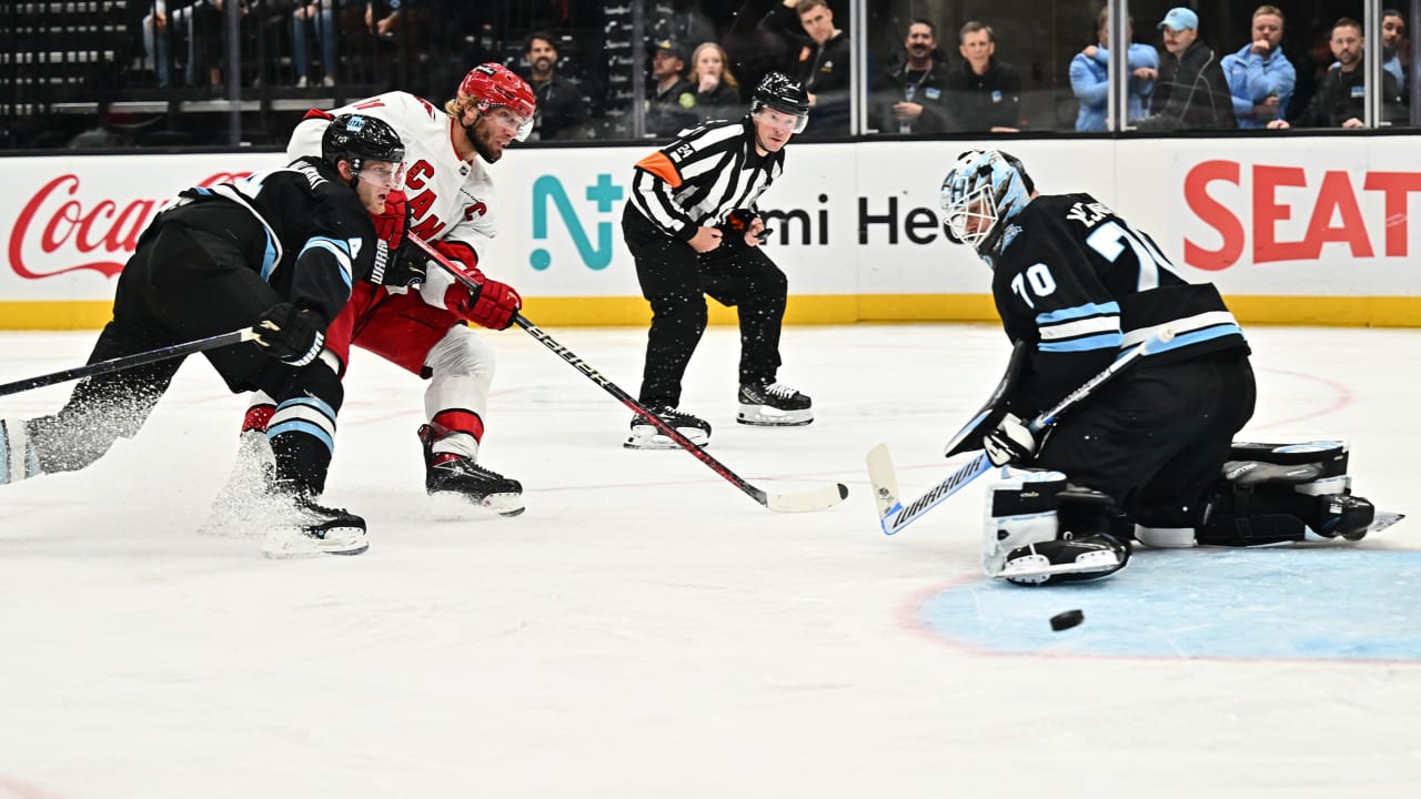 Featured image for Vejmelka's 49 Saves Propel Utah HC to Upset Over Hurricanes