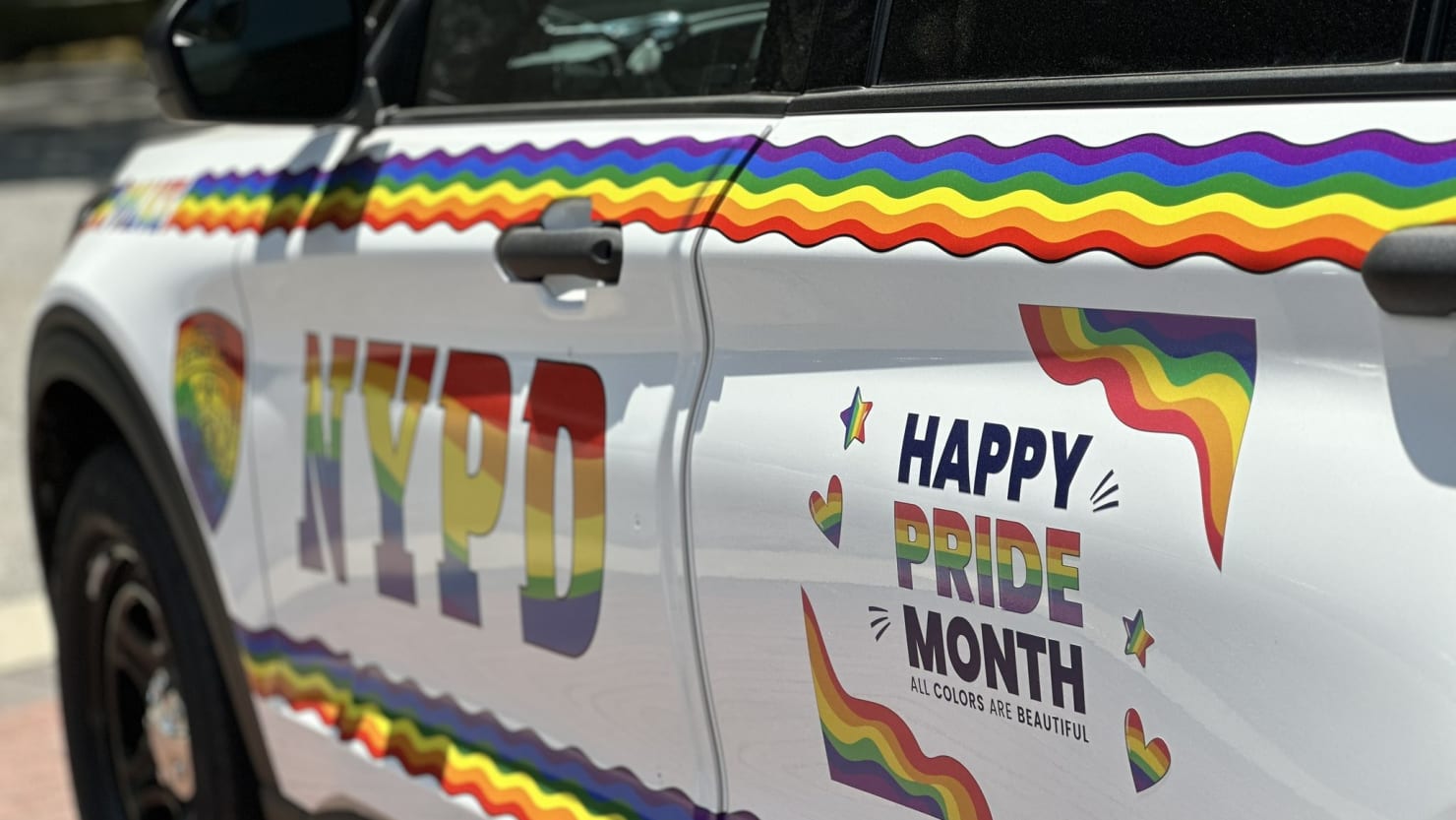 Possible new article title: "Controversy over 'ACAB' reference in NYPD Pride Month paint job"