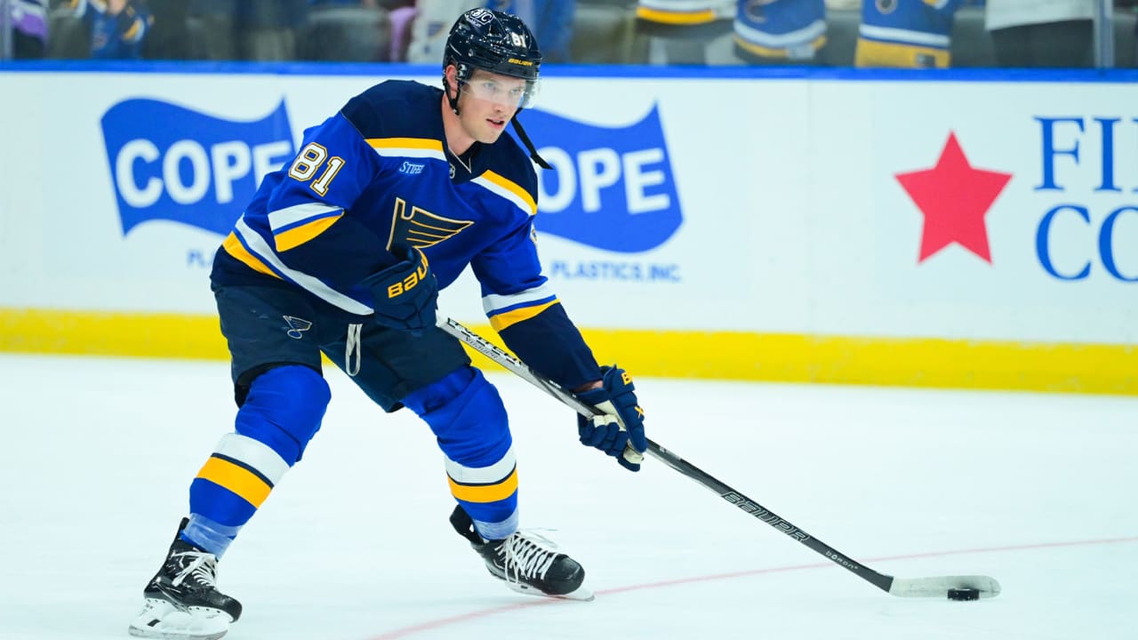 Blues' Dylan Holloway Stable After Neck Injury During Game