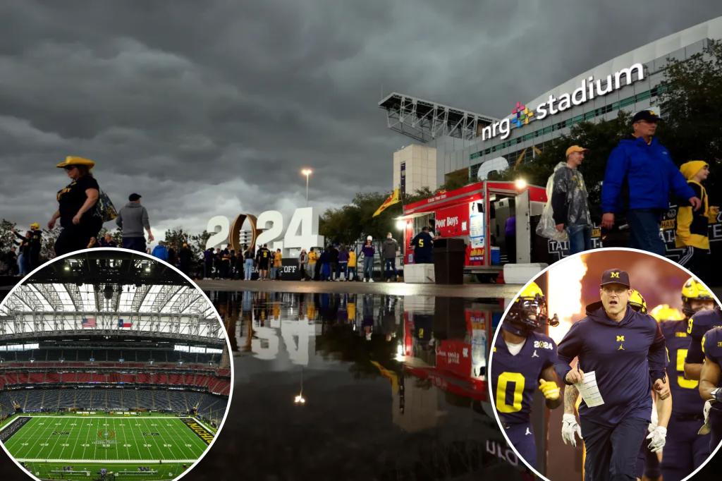 Featured image for "NRG Stadium Roof Leaks Amid Severe Weather Threat"