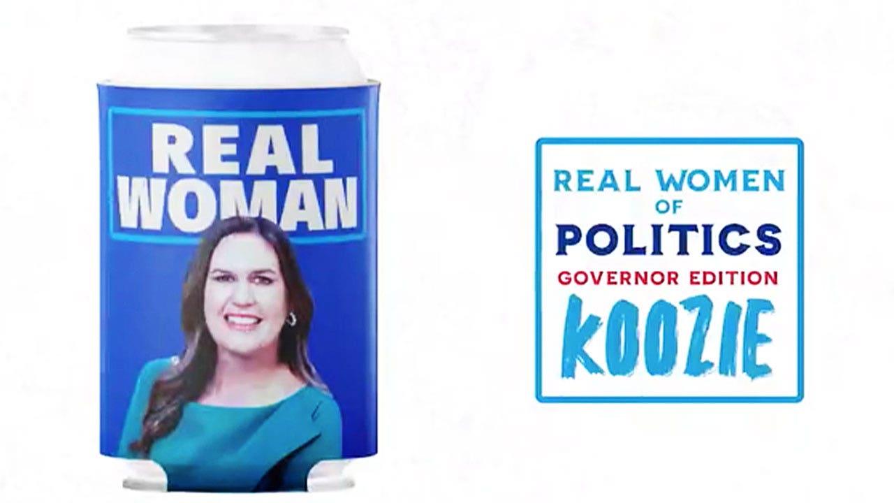 Featured image for Sarah Huckabee Sanders' "Real Women" Koozie Mocks Bud Light