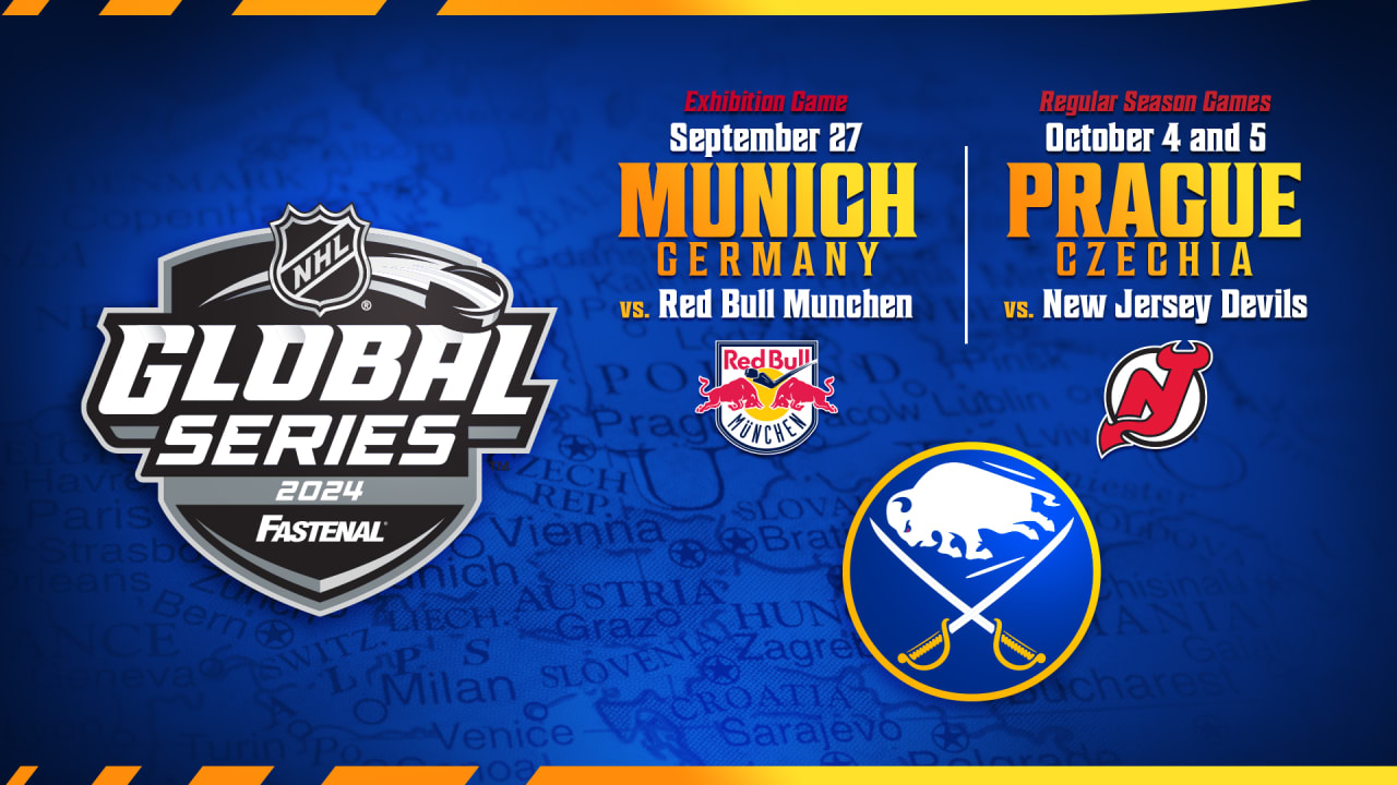 Featured image for "NHL's 2024 Global Series to Kick Off in Prague and Munich with Sabres, Devils, and Panthers"