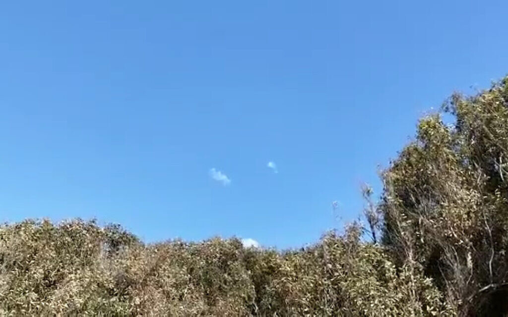 Hezbollah fires rockets at Israel from Lebanon, causing one injury.