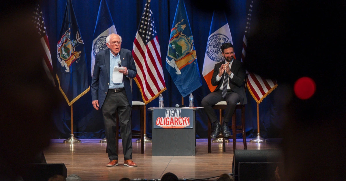 Featured image for Bernie Sanders and Zohran Mamdani Unite in Final Push Against Oligarchy in NYC