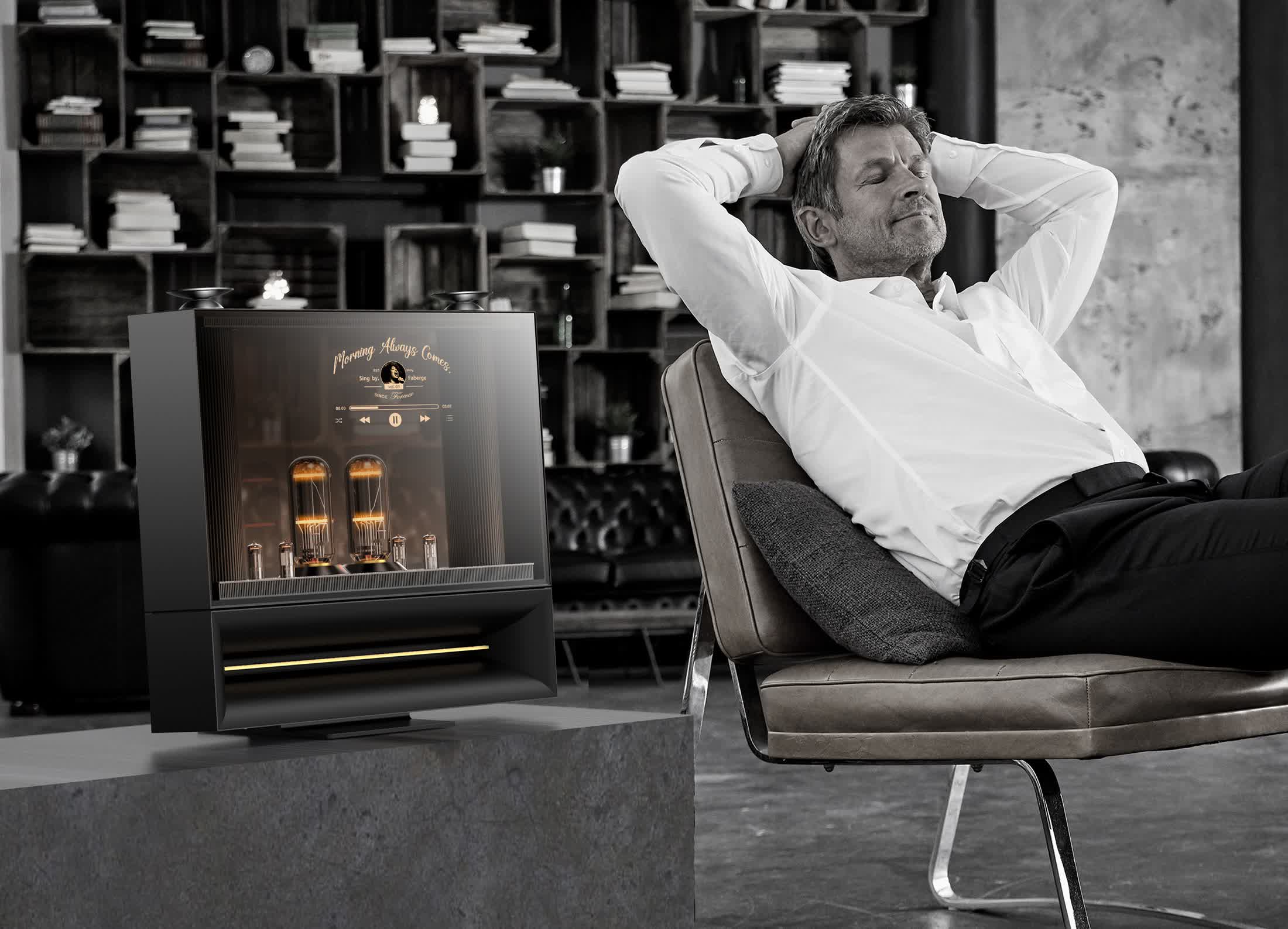 "LG Unveils DukeBox at CES 2024: A Retro Vacuum Tube Meets Modern Transparent OLED"