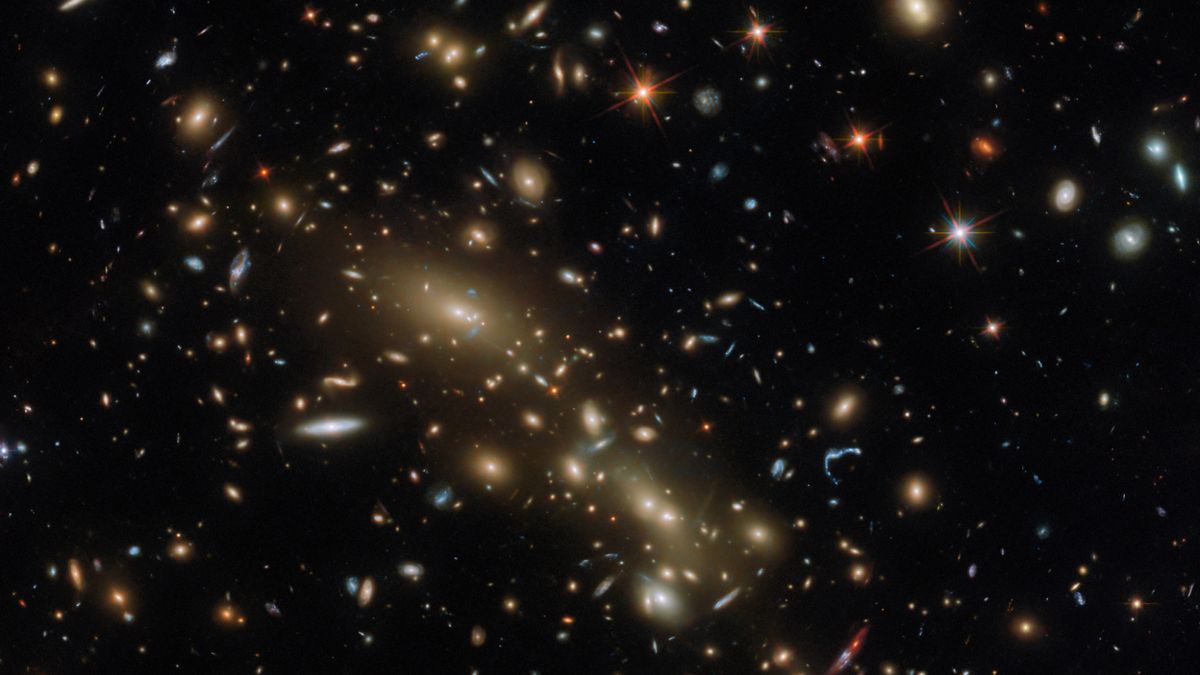 "Hidden Galaxy Clusters Unveiled by Hubble Space Telescope"