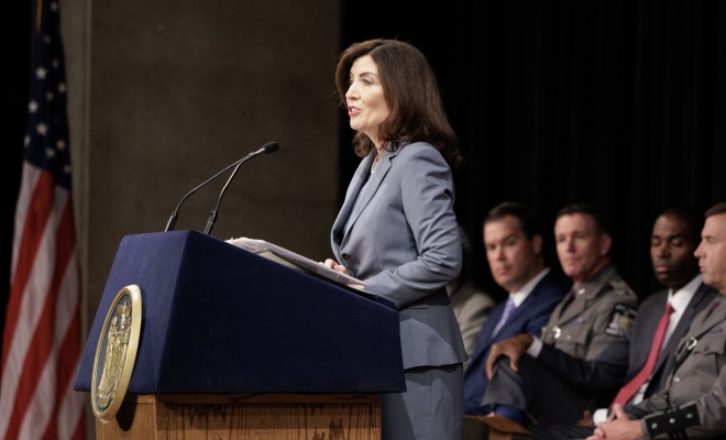 Over 200 new troopers graduate from State Police Basic School under Governor Hochul's leadership.