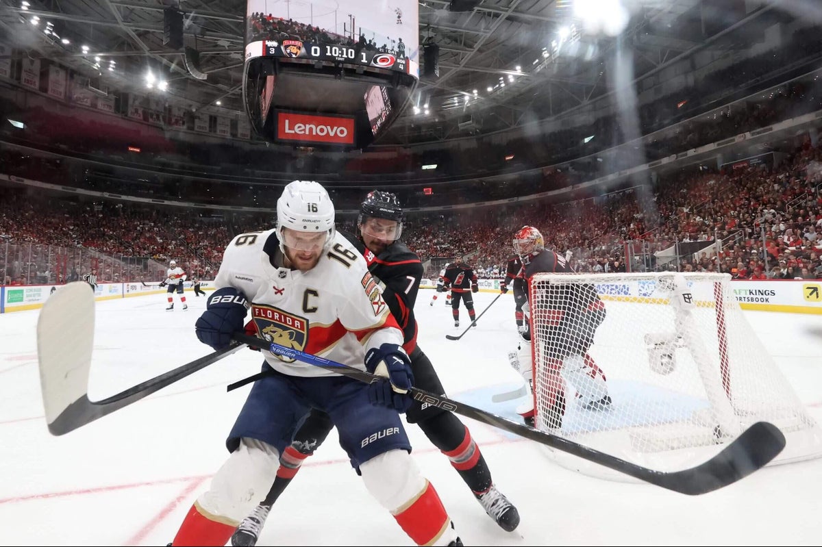 Featured image for Barkov's Performance Highlights Hurricanes' Ongoing Playoff Struggles