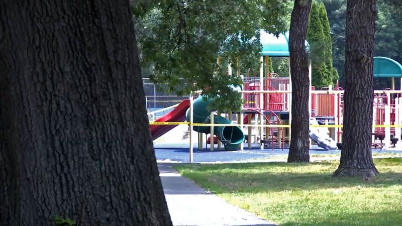 Featured image for Playground slides in Massachusetts vandalized with acid, injuring children.
