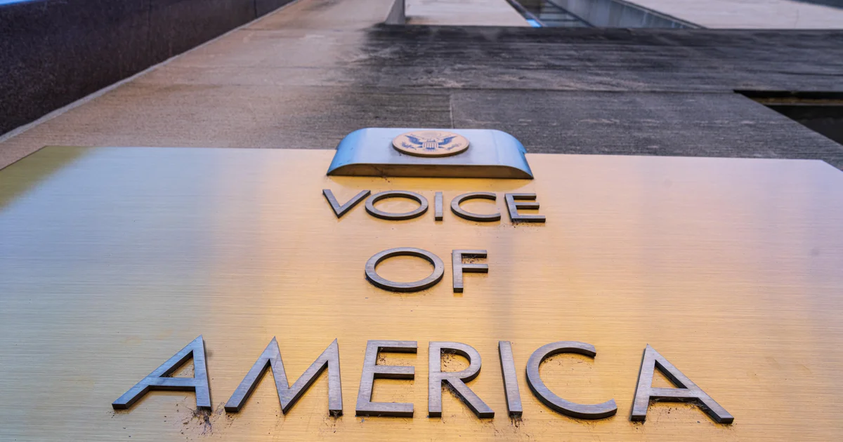 Featured image for Judge halts layoffs at Voice of America and US Agency for Global Media