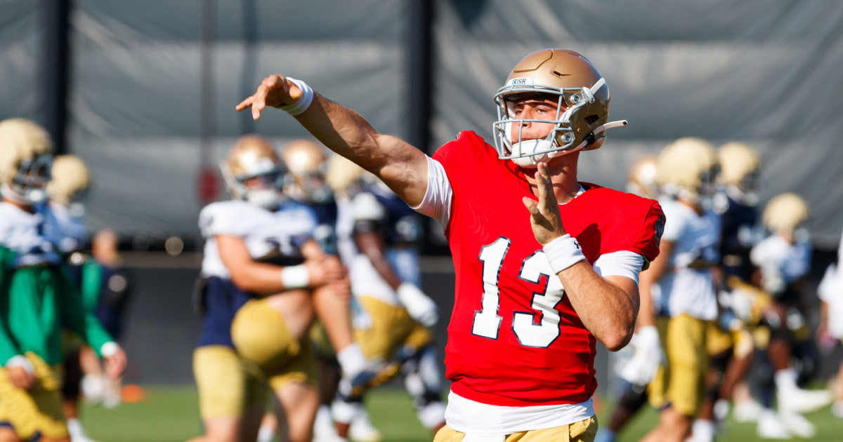 Featured image for Notre Dame names CJ Carr as starting QB for Week 1 against Miami