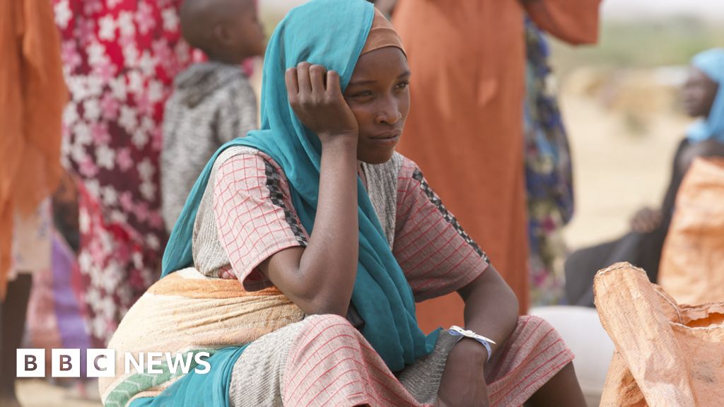 Darfur refugees flee to Chad amidst Sudan crisis.