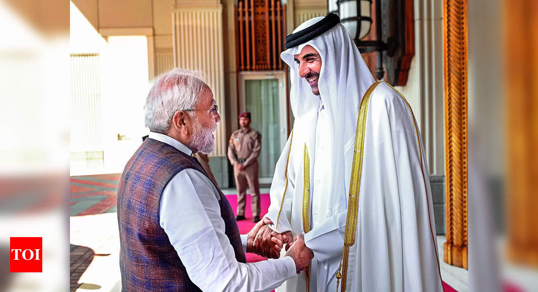 Featured image for "PM Modi Expresses Gratitude to Emir for Release of 8 Indian Navy Veterans in Qatar"