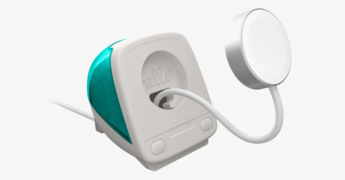 Featured image for Spigen Unveils Vintage iMac G3-Inspired Apple Watch Charger Stand
