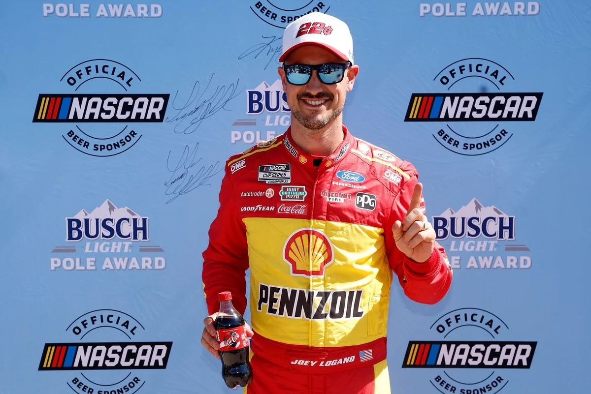 Logano claims Phoenix pole as Penske sweeps Cup front row