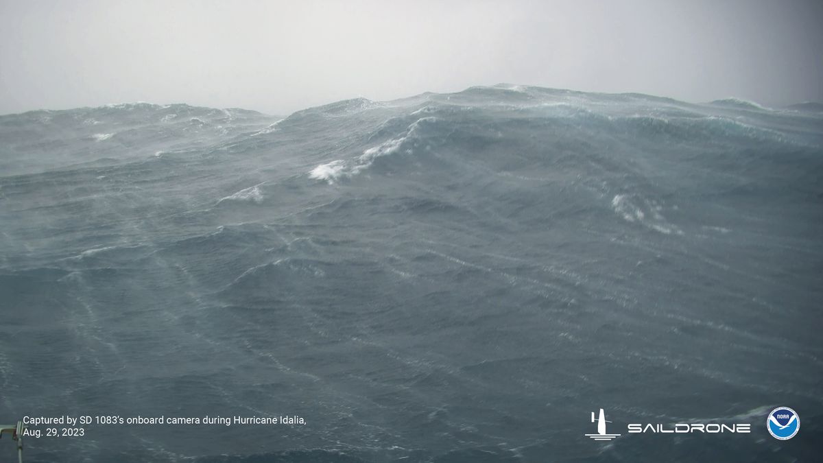Featured image for Unveiling the Unseen: Inside Hurricane Idalia through an Ocean Drone's Lens