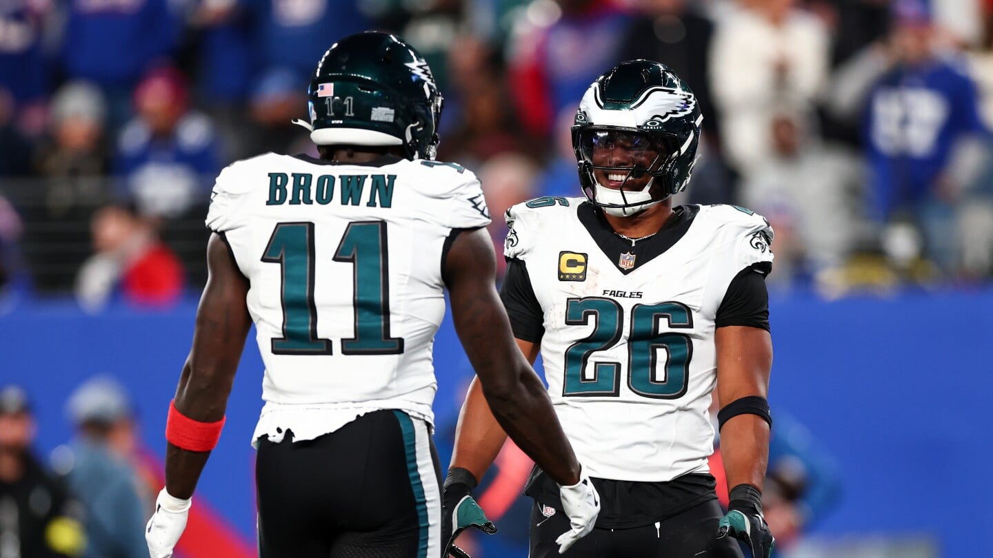 Featured image for A.J. Brown Denies Meeting with Jalen Hurts and Saquon Barkley