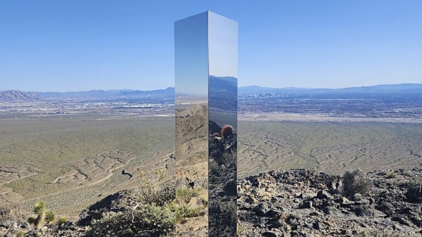 Featured image for Mysterious Shiny Monolith Disappears from Las Vegas Mountains