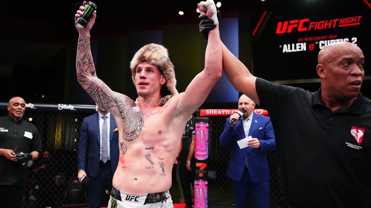 Featured image for "Brendan Allen Secures Split Decision Victory Over Chris Curtis at UFC Vegas 90"