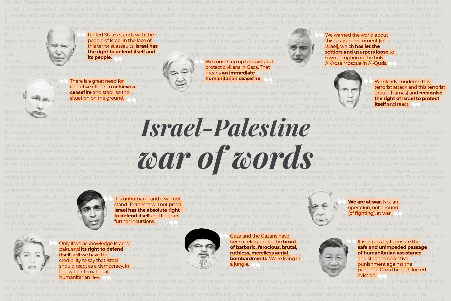 World Leaders' Response to Israel-Palestine Conflict: Ceasefire or Doublespeak?