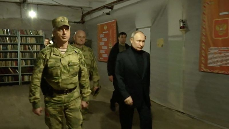 Putin's Surprise Visit to Military Headquarters in Occupied Ukraine