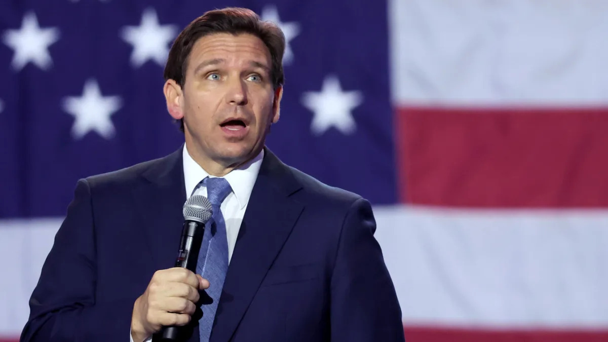 DeSantis faces challenges in potential presidential run as Trump leads GOP nomination polls.
