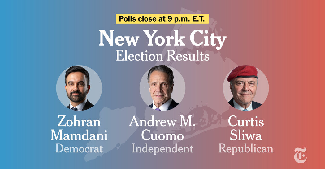 Featured image for NYC Mayoral Race 2025: Mamdani, Cuomo, and Sliwa in Live Battle