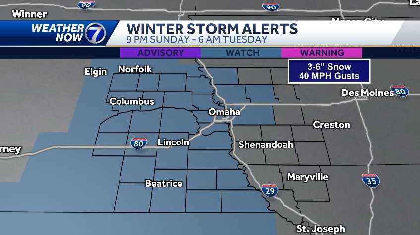 Featured image for "Omaha Braces for Snowy Start to the Week with Intense Cold to Follow"