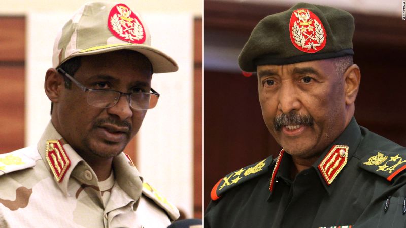 Featured image for The ongoing power struggle between rival generals threatens Sudan's stability.