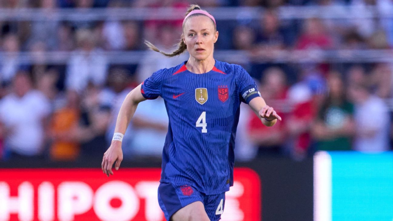 USWNT Captain Becky Sauerbrunn Ruled Out of Women's World Cup Due to Injury
