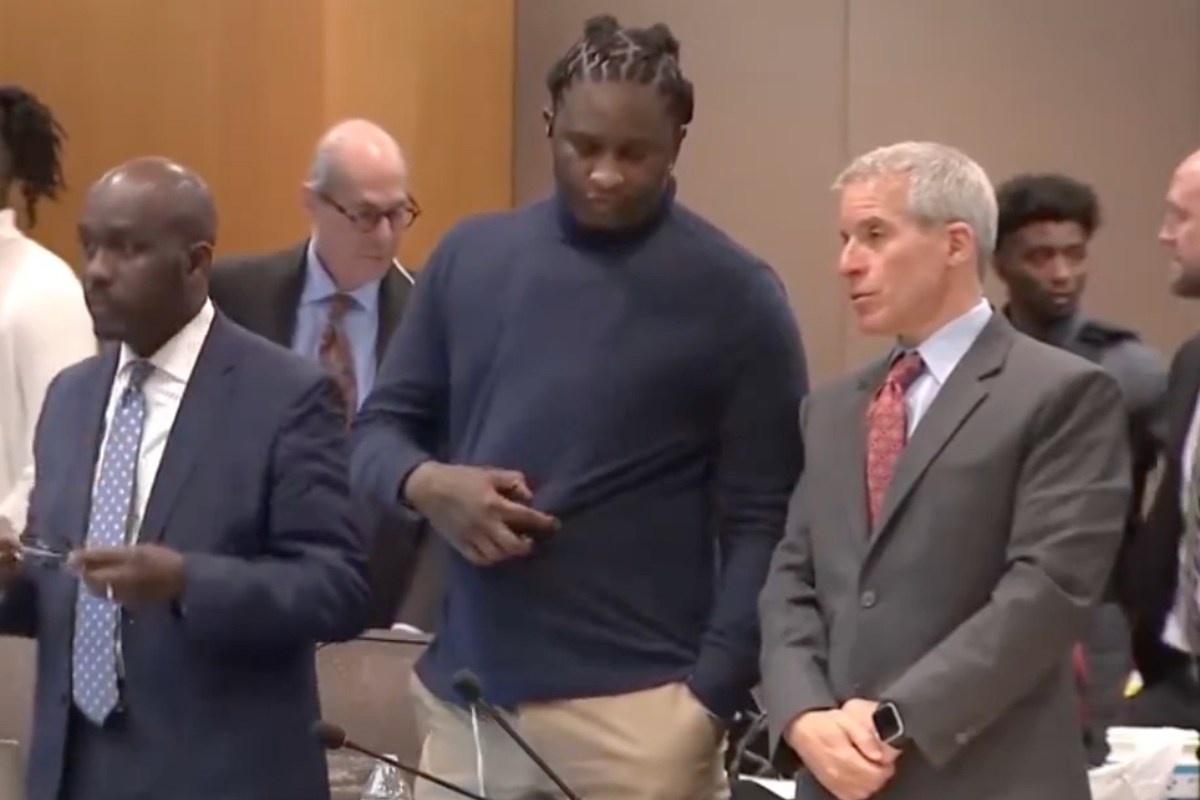 Featured image for "Young Thug's Courtroom Mystery: Concealed Object Under Sweater Sparks Speculation Amid YSL Trial"
