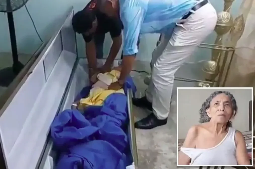 Woman found alive in coffin at wake dies one week later.