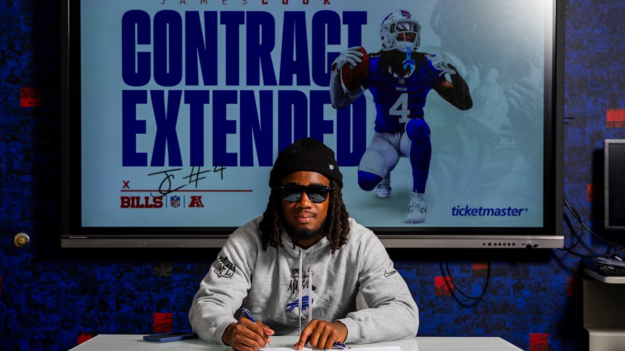 Bills' James Cook signs four-year, $48M extension with $30M guaranteed