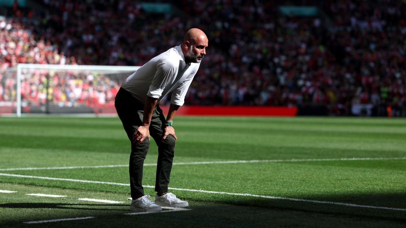 Featured image for "Pep Guardiola sidelined after emergency back surgery, Man City games affected"