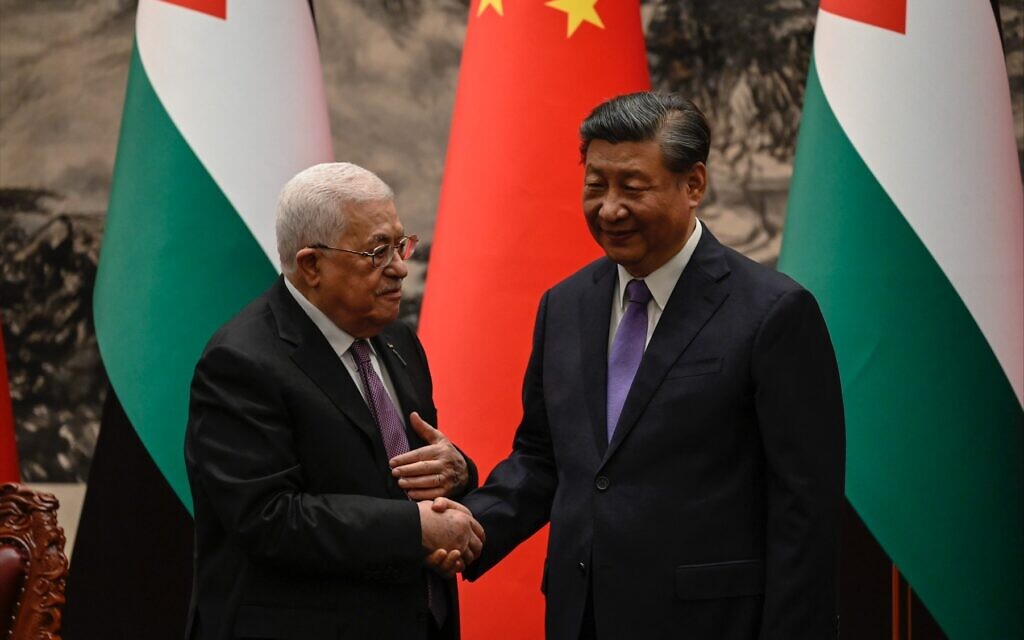 China strengthens ties with Palestine through strategic partnership and support for statehood.