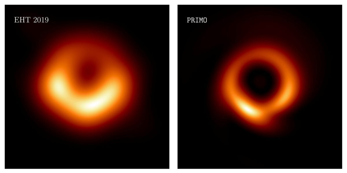 AI enhances first-ever image of black hole
