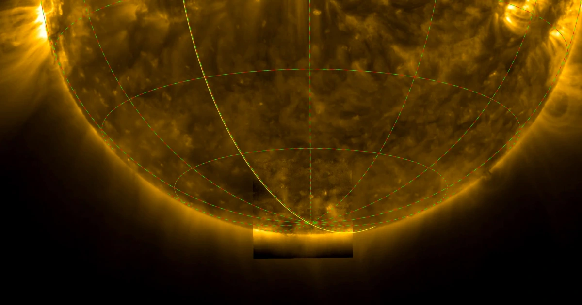 Featured image for Solar Orbiter Reveals First Images of the Sun's South Pole